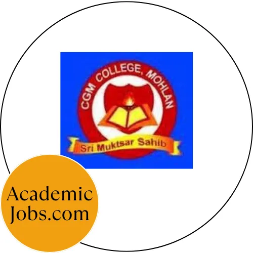 C.G.M College Muktsar Mohlan Jobs